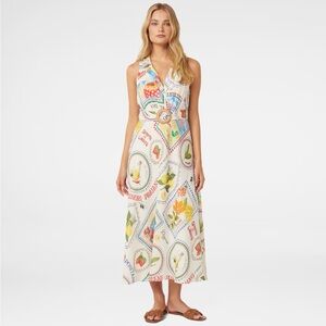 NWT Ever New Amalfi Printed Dress with Belt